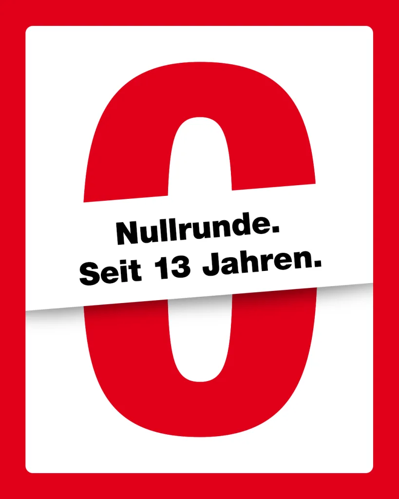 Nullrunde.
Seit 13 Jahren.